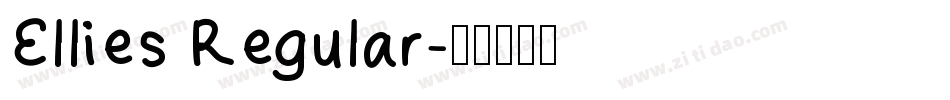 Ellies Regular字体转换